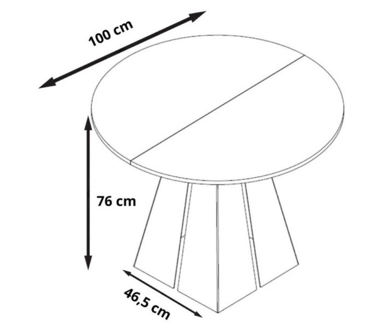 TISCH Kaschmir Frega Ausziehbar - Kaschmir/Sonoma Eiche, Holzwerkstoff (176/100/76cm) - Sepro Meble