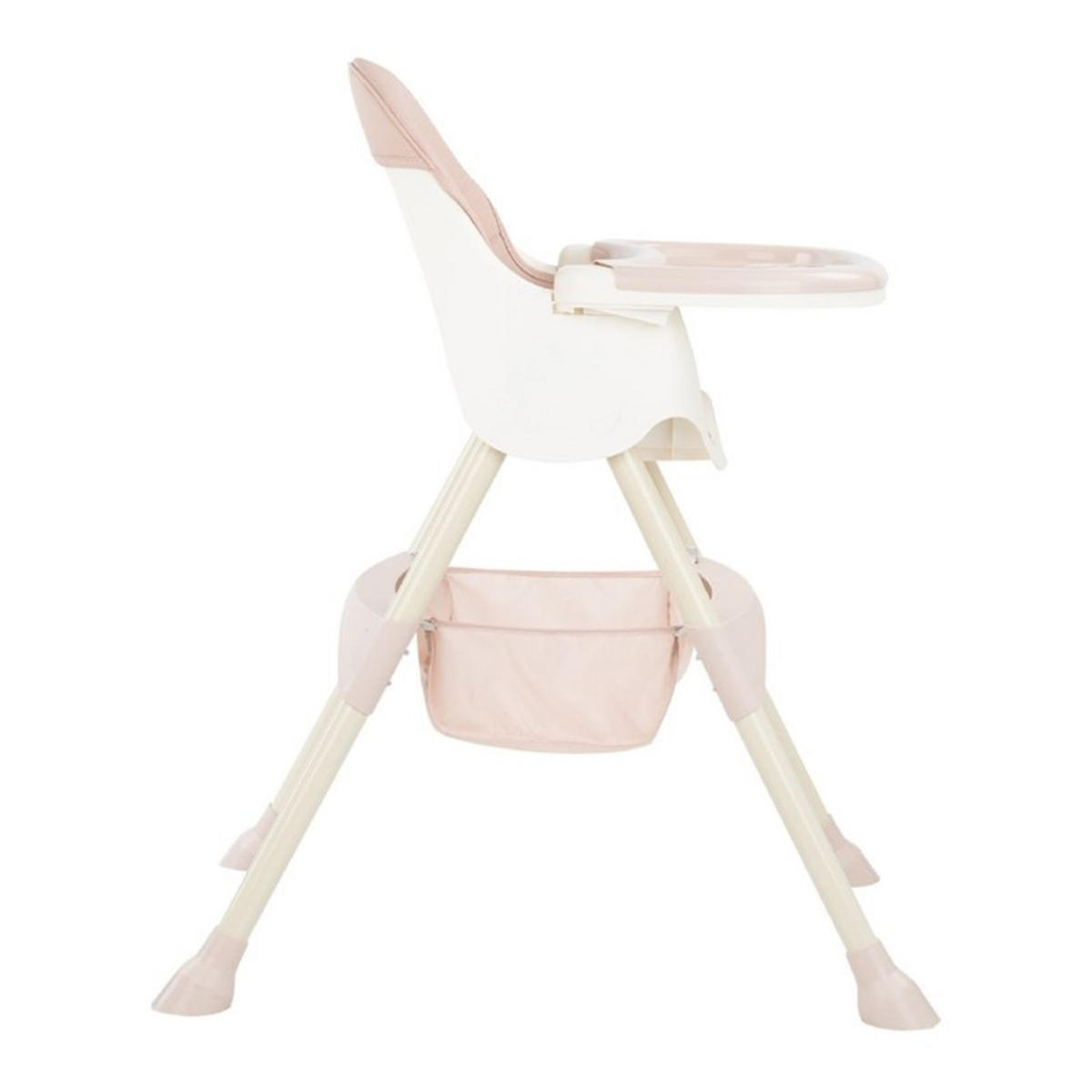 HOCHSTUHL 2 in 1 Brie rosa Kinderstuhl, Gurt, Tisch verstellbar, Korb - Rosa, Kunststoff (75/94/60cm) - Kikka boo