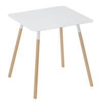 BEISTELLTISCH Plain weiß 45/50/30 cm - Weiß, Holz/Metall (45/30/50cm) - Yamazaki
