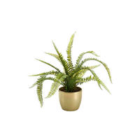 KUNSTPFLANZE Künstlicher Farn - Isaac 58 cm - Grün, Kunststoff (58cm) - Emerald