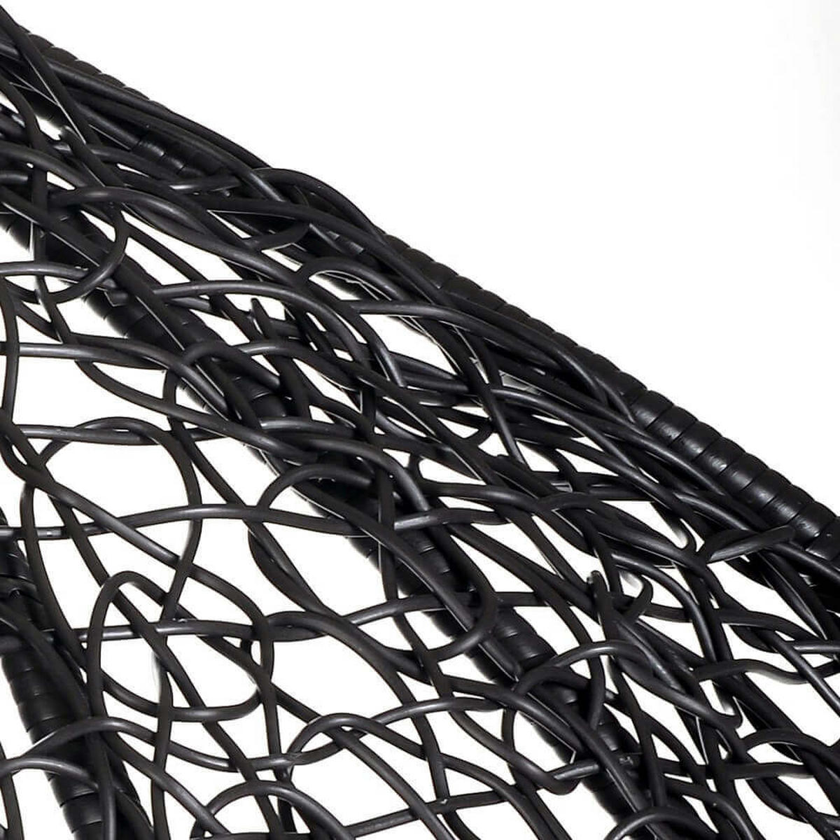 HÄNGESESSEL CIELO - Schwarz, Nur Korb - Schwarz/Grau, Kunststoff (104/200/104cm) - Home Deluxe
