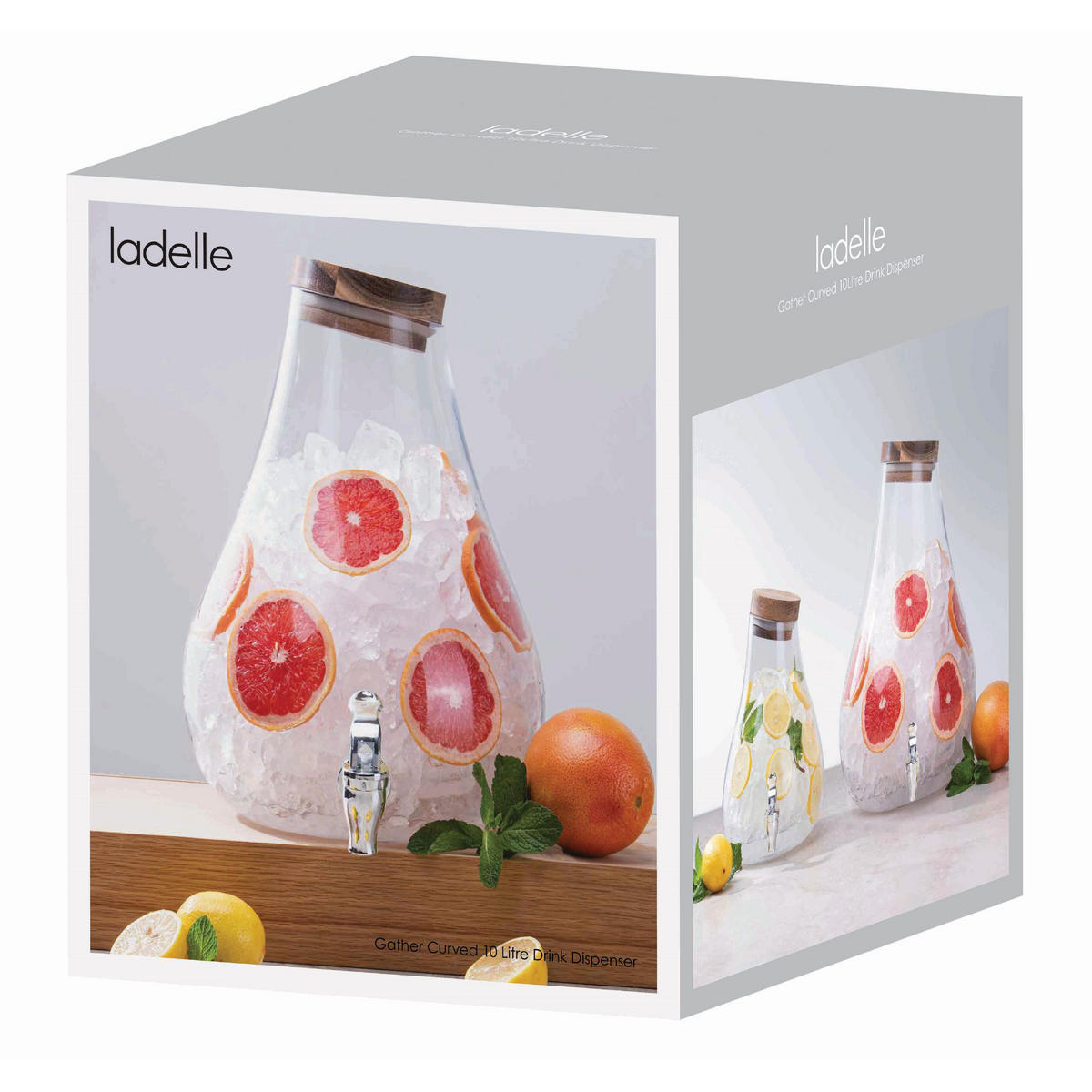 GETRÄNKESPENDER Gather - Klar, Glas (10L) - Ladelle