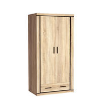 DREHTÜRENSCHRANK MALAGA 97/192/90 cm 2-türig Sonoma Eiche - Sonoma Eiche, Holzwerkstoff (97/192/90cm) - MASSENO