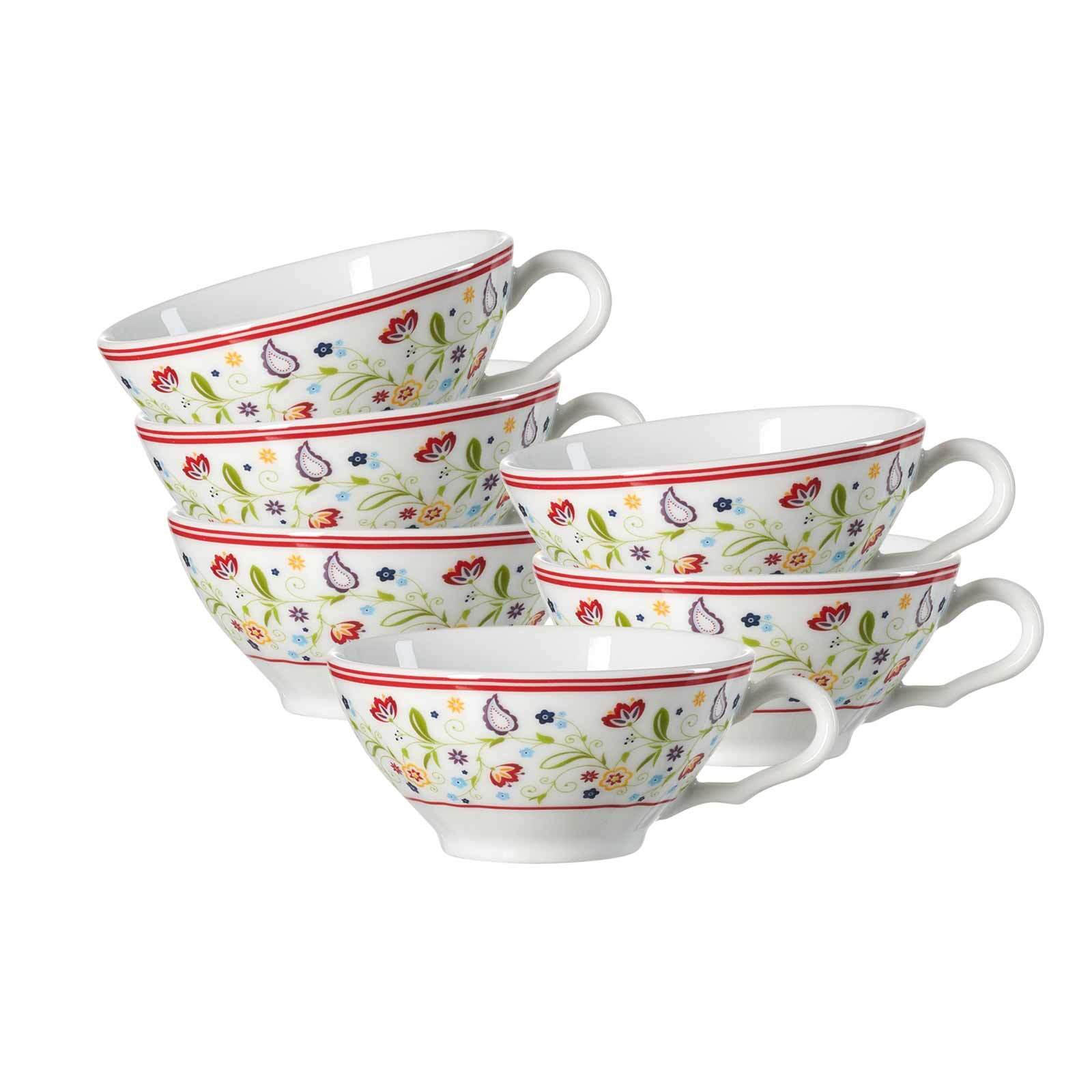 TEETASSEN Shanti Ostfriese bunt 100 ml 6er Set - Multicolor, Keramik (100L) - Ritzenhoff Breker