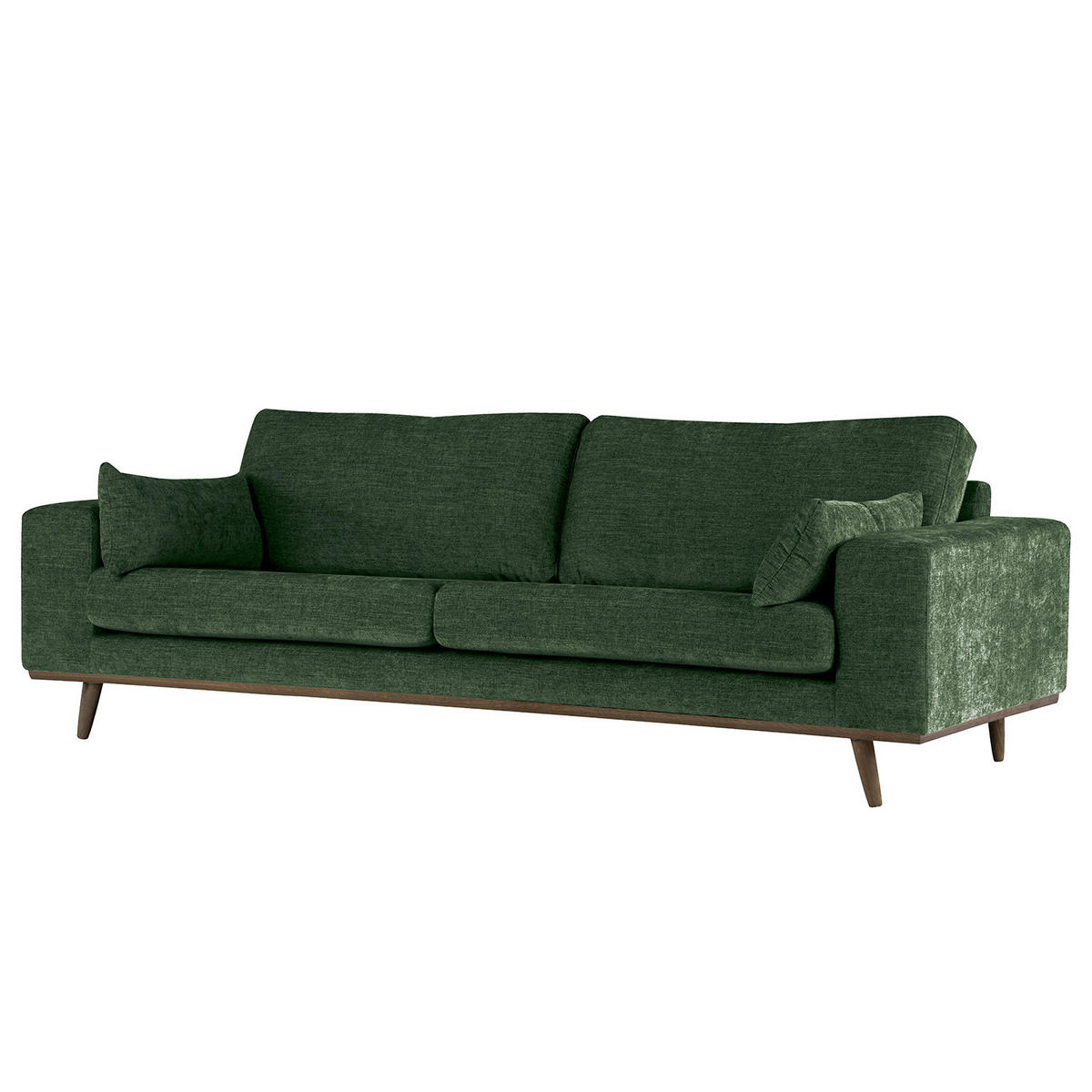 3-SITZER SOFA - Dunkelgrün, Textil (237/81/88cm) - home24