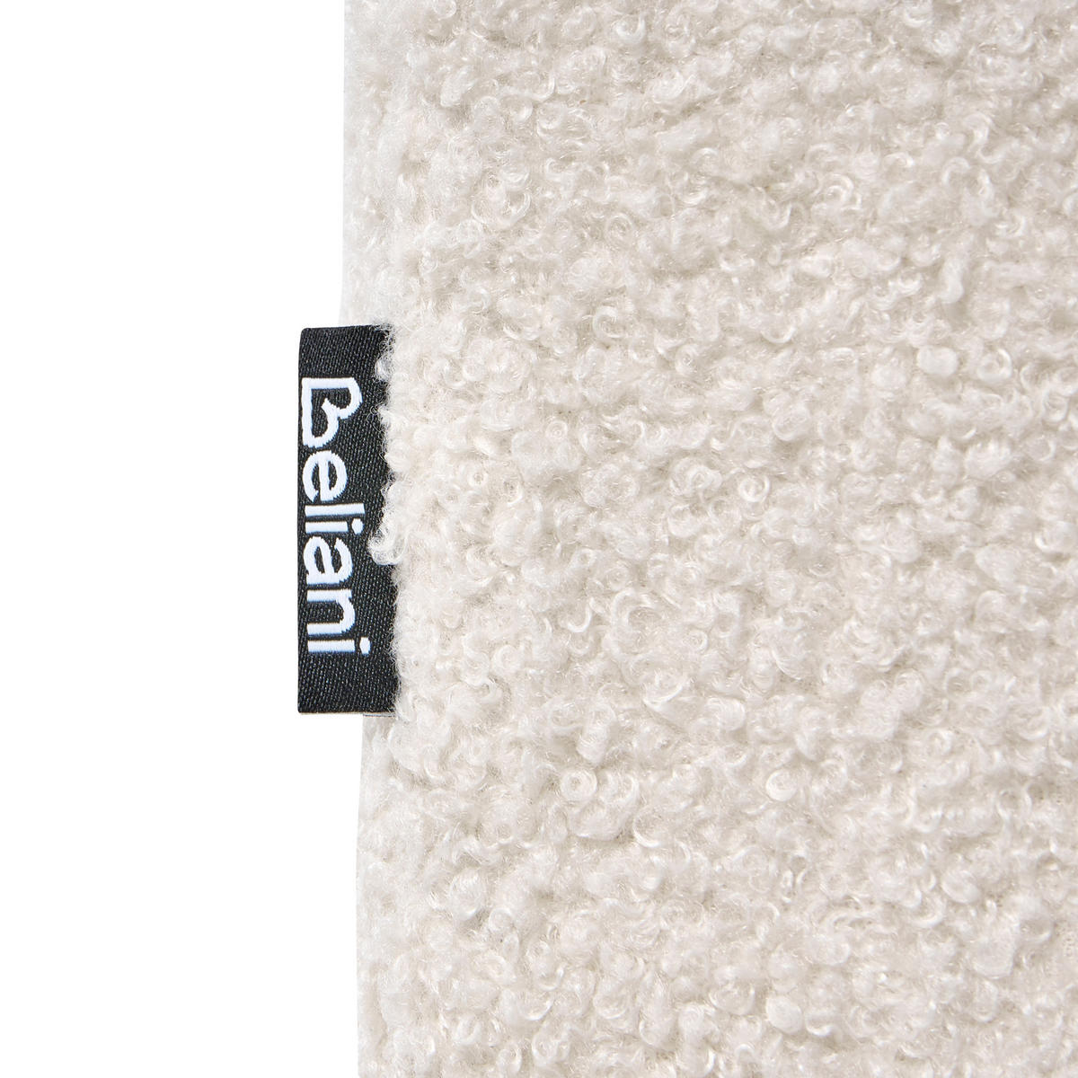 OTTOMANE Bouclé Cremeweiß Kivvik - Creme, Textil (82/41/80cm) - Beliani