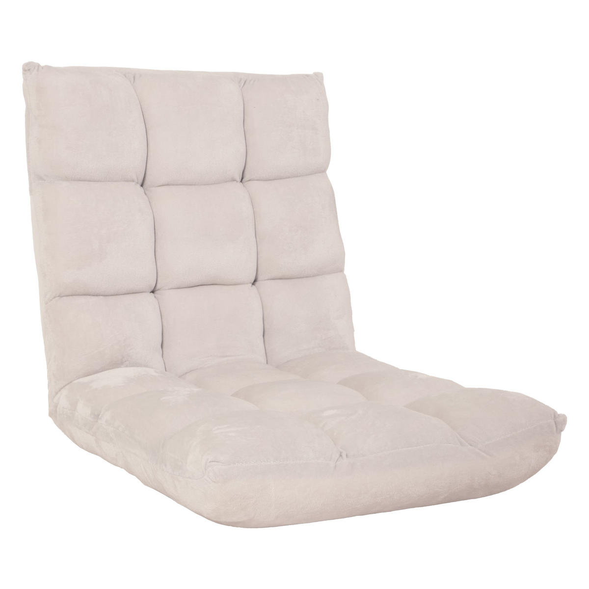 BODENSESSEL Cremeweiß - Weiß, Textil (50/55/55cm) - MCW