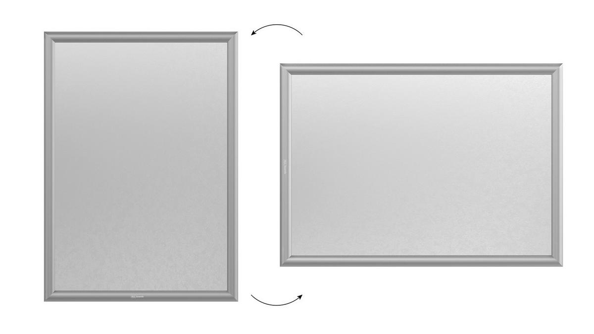 PLAKATRAHMEN, Klapprahmen A2-Format, Silber - Silberfarben, Metall (42/59.4/2.5cm) - ALLboards