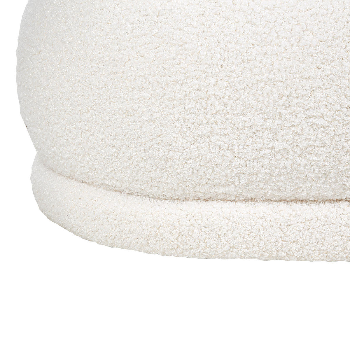 BANK Weiß Ellendale - Weiß, Textil (90/40/40cm) - Beliani