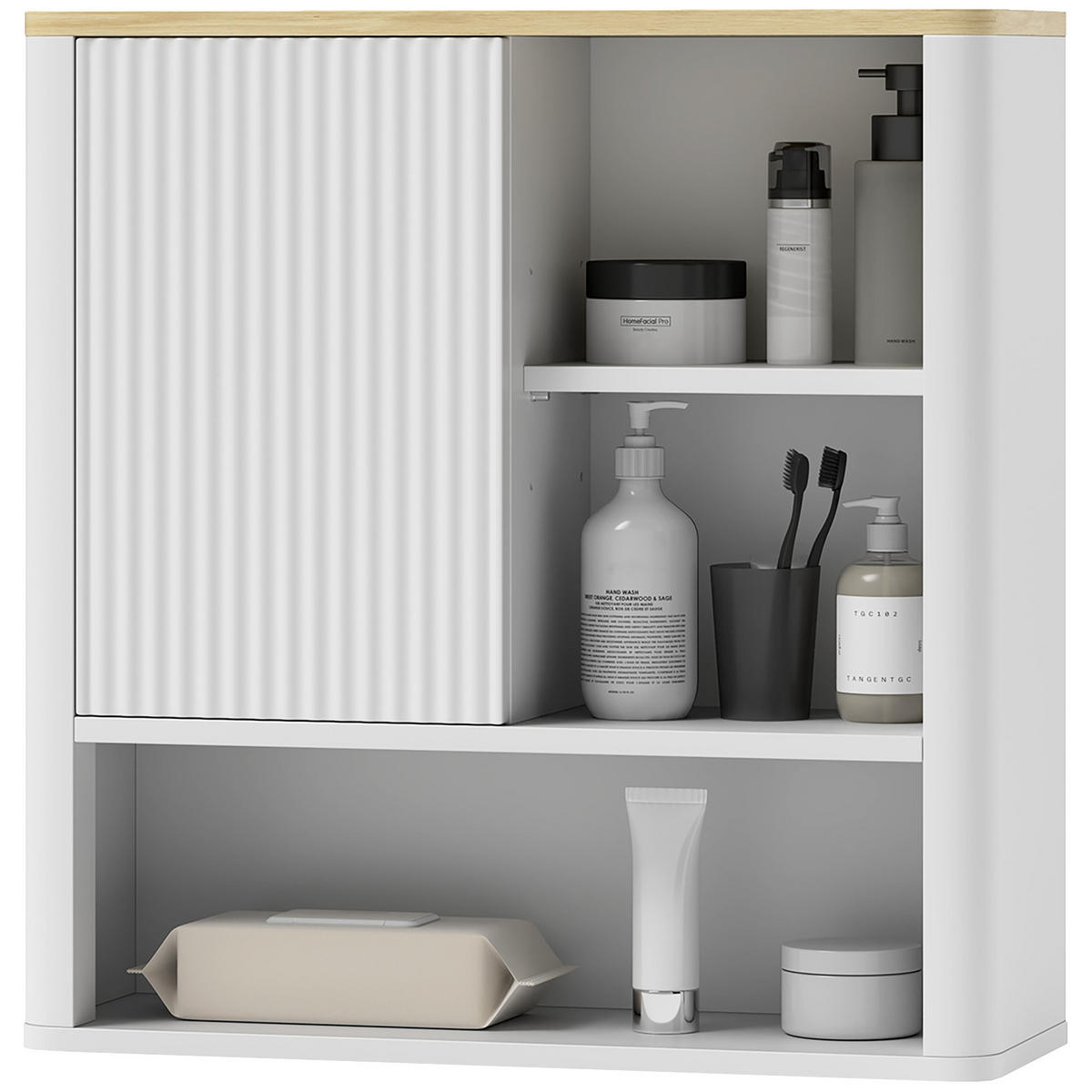 HÄNGESCHRANK Weiß 1 Stück - Weiß, Kunststoff (60/62/20cm) - GiPP