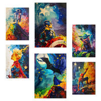 POSTER Set Mit 6 Superhelden A3 & A4 Rahmenlos - Klar, Papier (29/3cm) - Nacnic