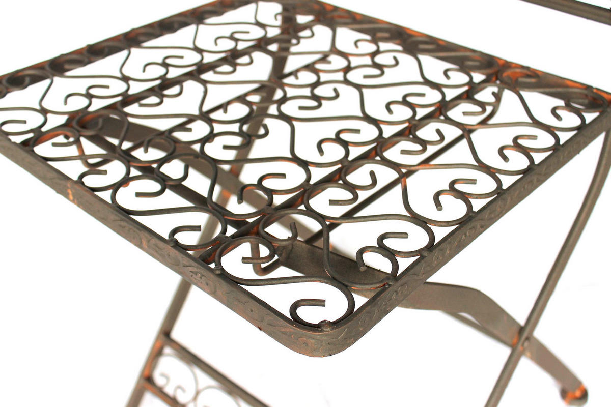 GARTENSTUHL Tecla Metall Braun 17921 - Braun, Metall (39/92/39cm) - DanDiBo