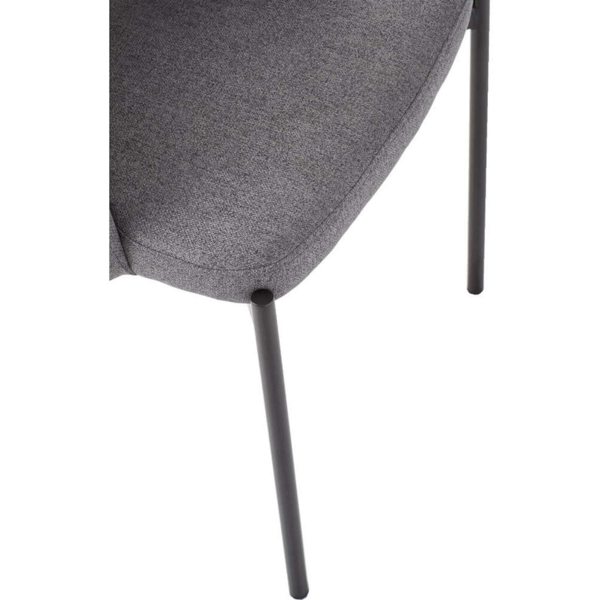 STUHL ARKO K373 - Schwarz/Grau, Holzwerkstoff/Metall (51/77/57cm) - Meblini