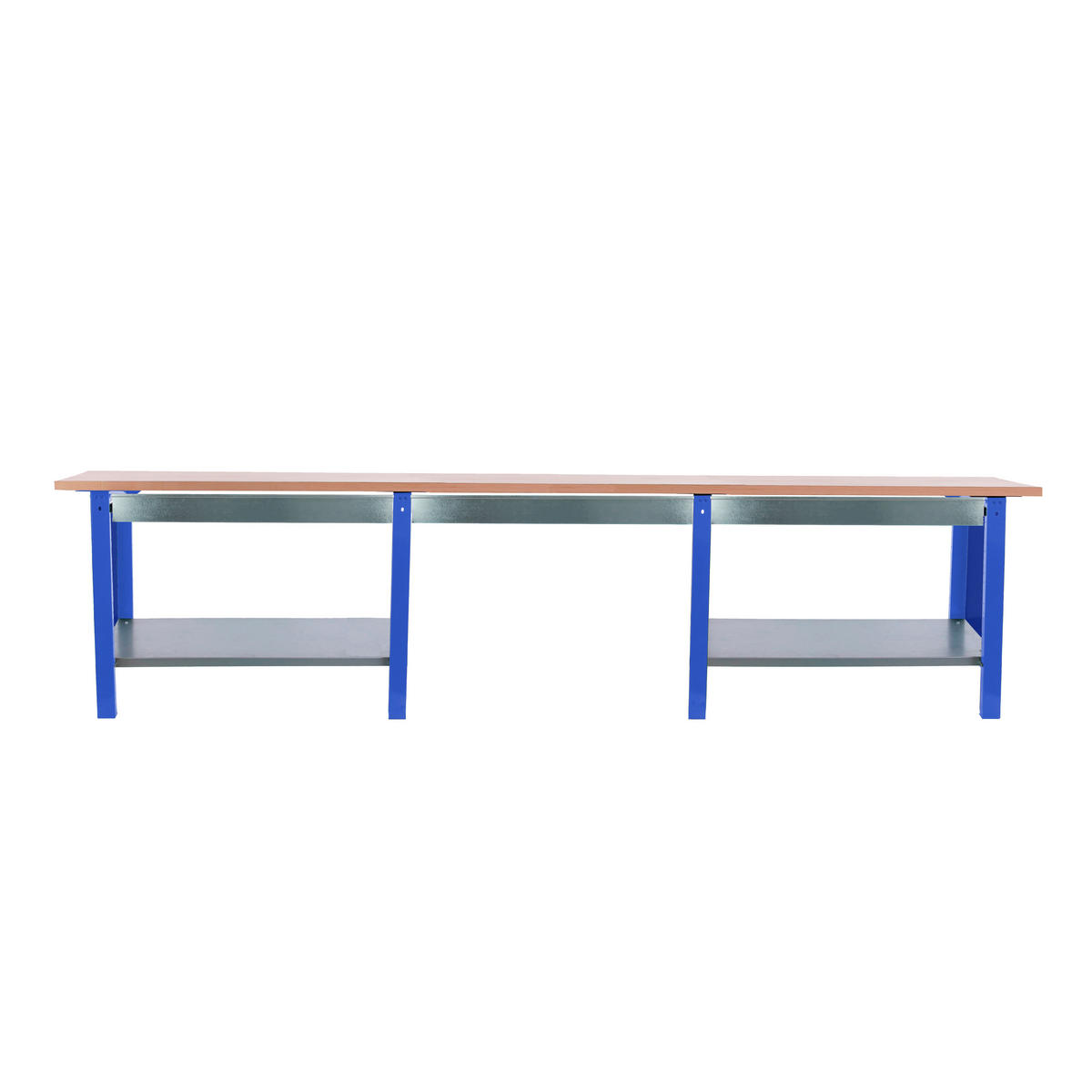 WERKBANK Buffalo Wood mit 3x Schublade HxBxT 86,5 x 300 x 75 cm Traglast 1000 kg Blau - Blau, Metall (300/86.5/75cm) - PROREGAL