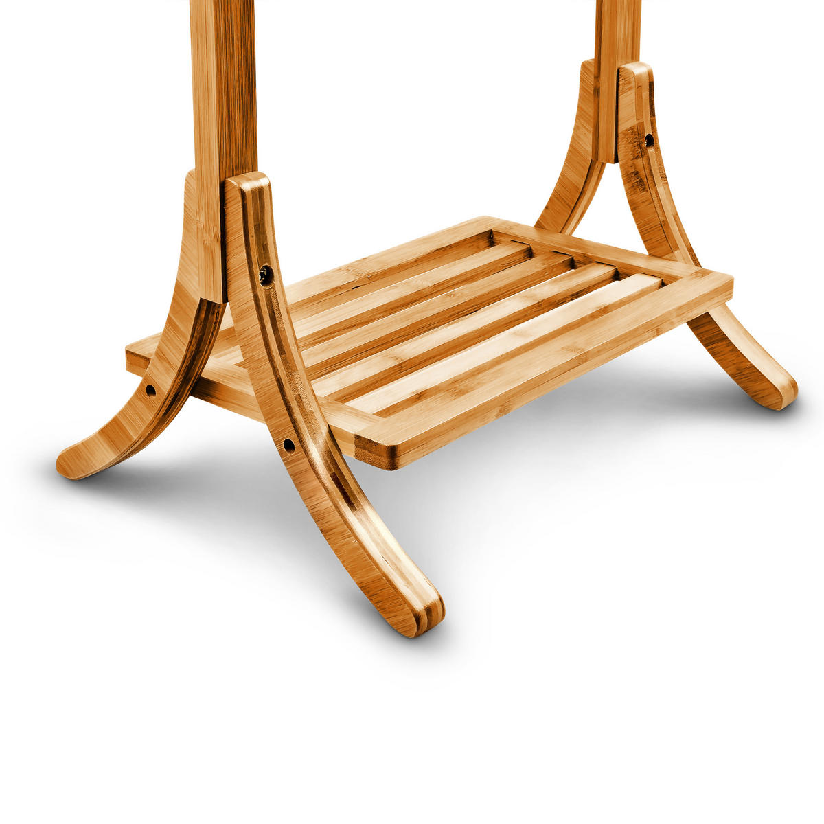 HANDTUCHHALTER - Hellbraun, Holz (40/105/27cm) - Relaxdays