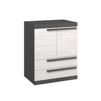 KOMMODE Trend graphit grau / Kiefer andersen 80 / 41 /101cm - Graphitfarben/Braun, Holz/Holzwerkstoff (80/101/41cm) - Feldmann-Wohnen