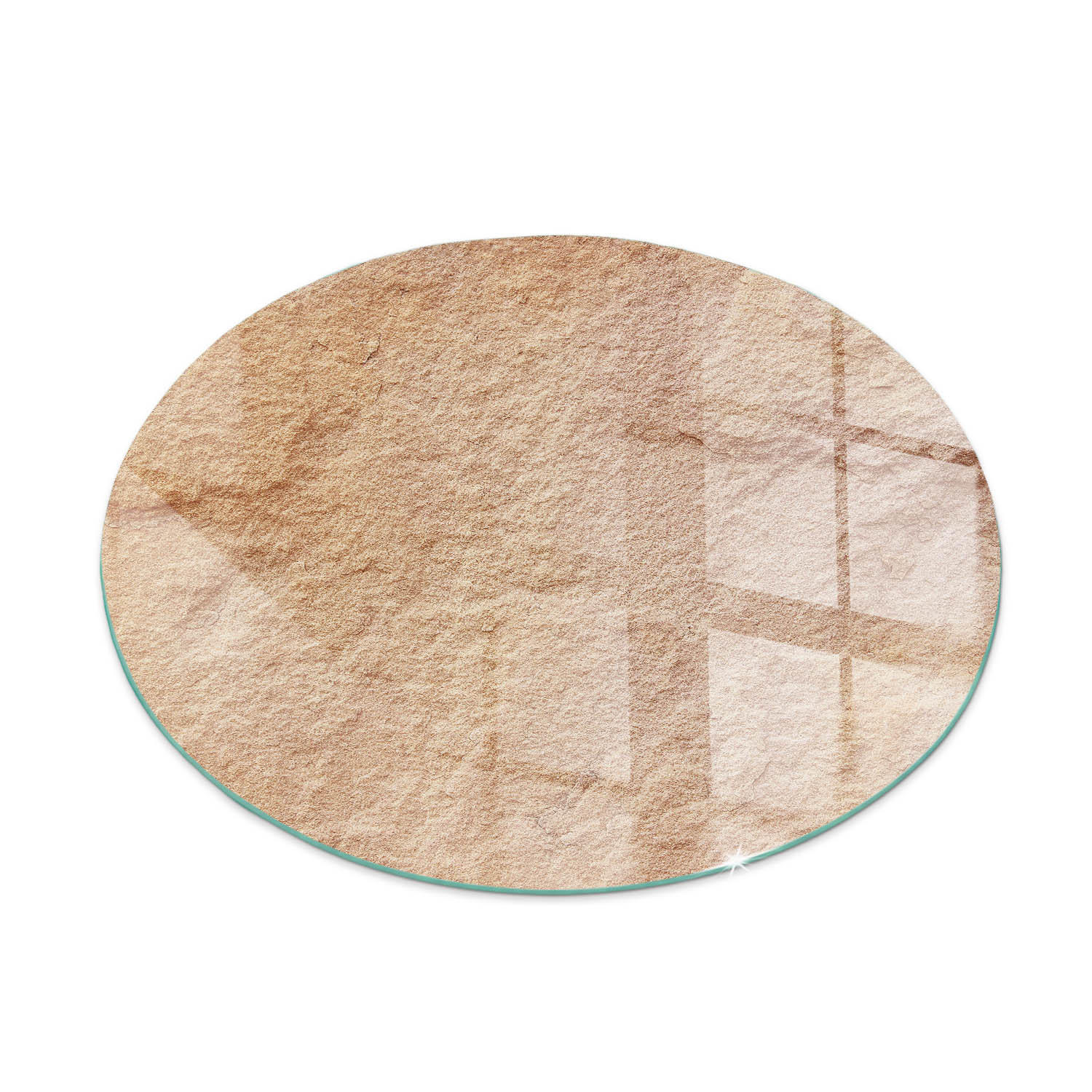 ArtPrintCave Glasplatte Beige 70x70x0.4 cm