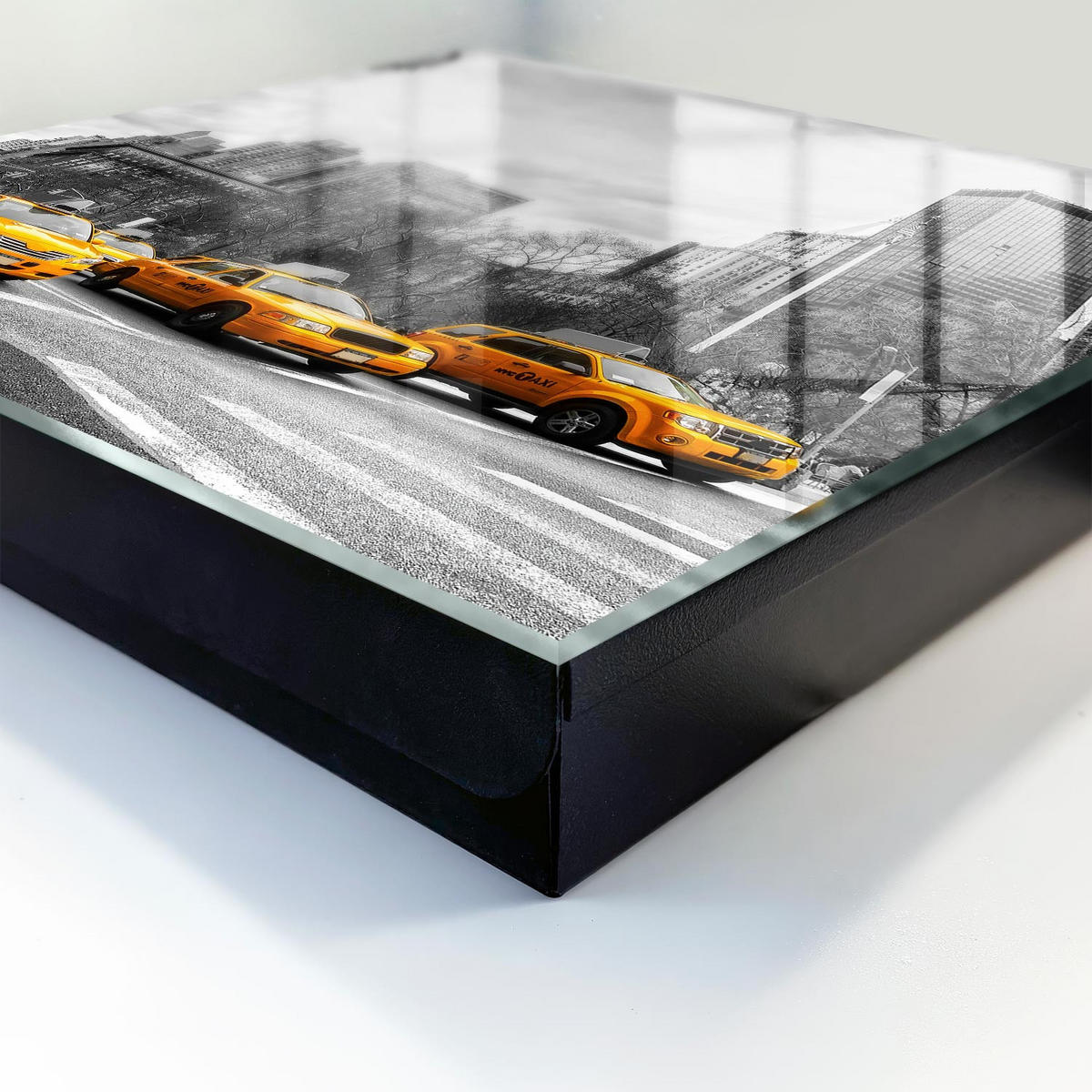 SCHLÜSSELBOX Schwarz 30x30 cm- Türöffnung nach rechts - Städtische Energie - Grau, Metall (30/30/5cm) - TULUP