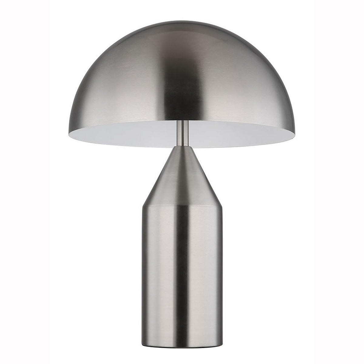 LED TISCHLEUCHTE Metall Silber Nickel - Silberfarben, Glas (28/28/39cm) - Globo Lighting