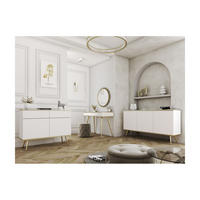 WOHNZIMMER Set 3-tlg. – Oro System – Weiß - Weiß, Holzwerkstoff (107/85/39cm) - hi-markt