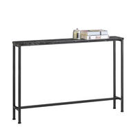 KONSOLENTISCH Schwarz - Schwarz, Holzwerkstoff/Metall (20/120/80cm) - SoBuy