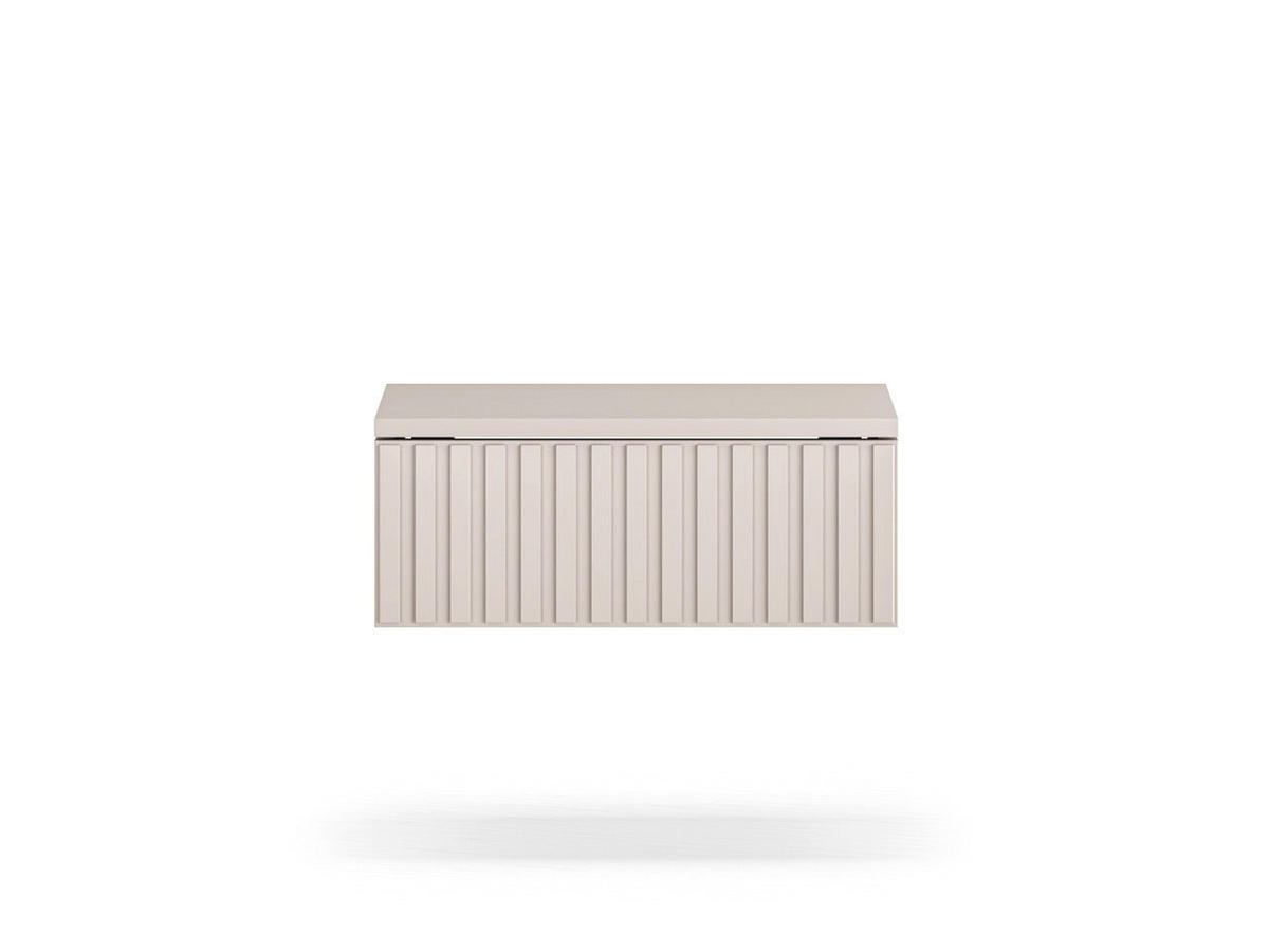 NACHTTISCH – 45 cm – Sophie – Kaschmir / Eichefarben - Kaschmir/Eichefarben, Holzwerkstoff (45/18/34cm) - hi-markt