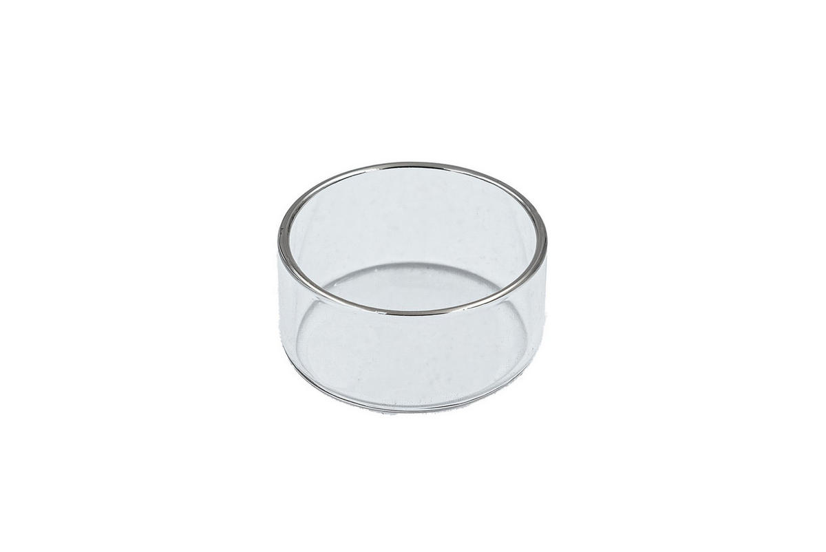 TEELICHTHALTER aus feuerfestem Klarglas mit Platnrand Ø 44 x 19 mm, Innen Ø 40 mm - Transparent, Paraffin (4.4/1.9/4.4cm) - Holfeuer Crystal Design