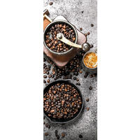 GLASBILD 30x80 cm Küche Kaffee braun - Anthrazit, Glas (30/80cm) - artissimo