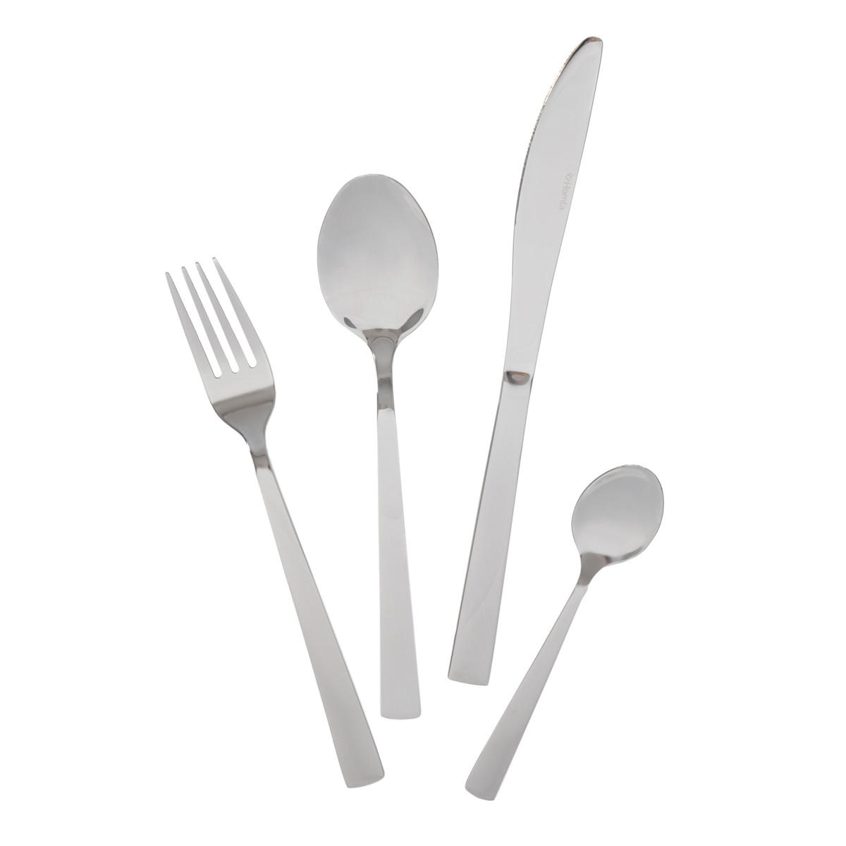 BESTECKSET Fabro Silber 24-tlg. - Silberfarben, Metall - Homla