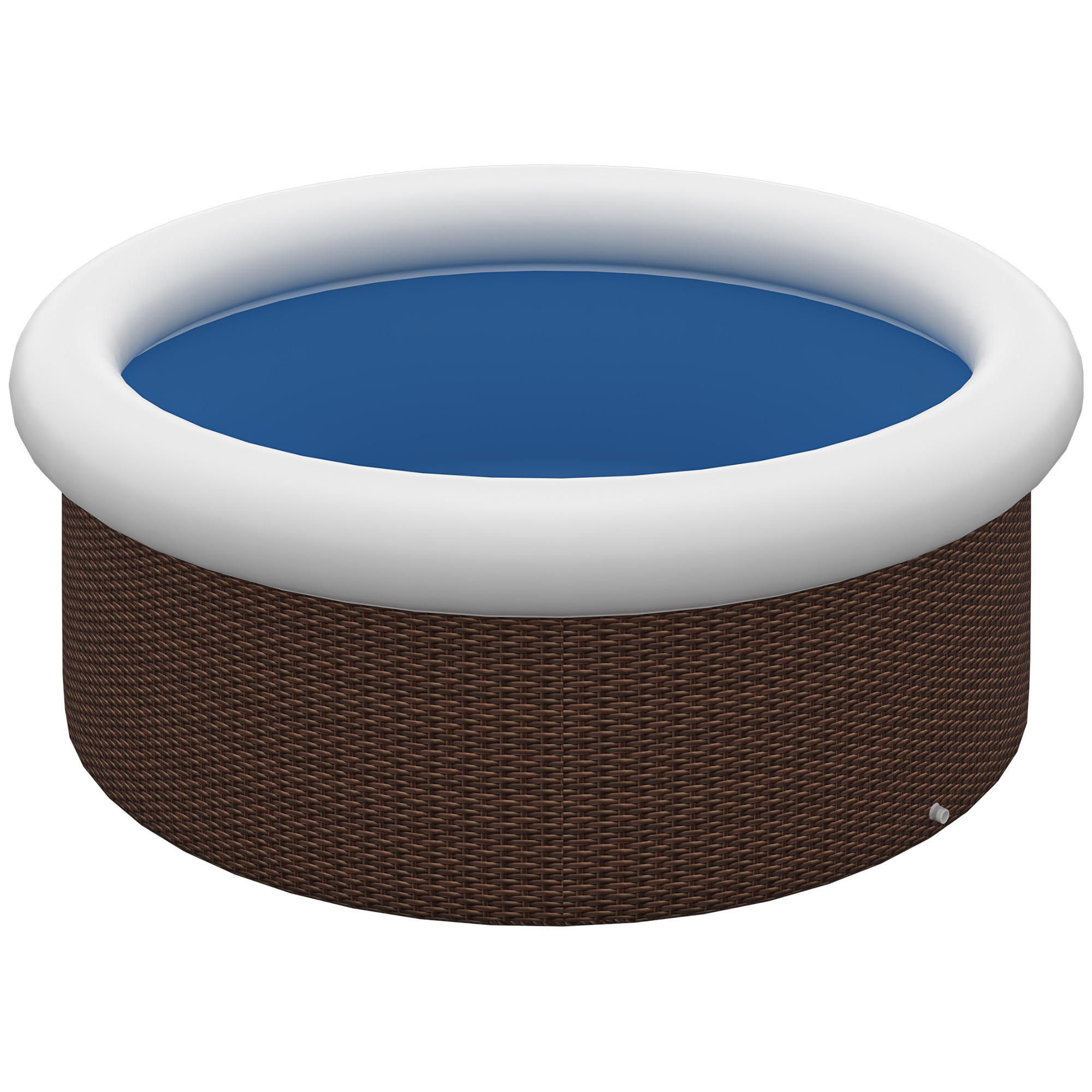 AUFSTELLPOOL, Braun, PVC - Braun, Kunststoff (300/76/300cm) - Outsunny