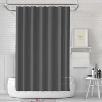 DUSCHVORHANG Dunkelgrau PEVA dick wasserdicht schnell trocknend für Zuhause Badezimmer - Grau, Kunststoff (180/180cm) - MCBOSON