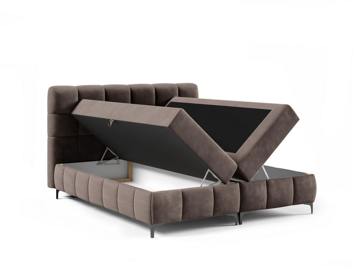 BOXBETT Cynthia 120x200 braun H3 - Braun, Textil (120/200cm) - AN-Moebel 4u