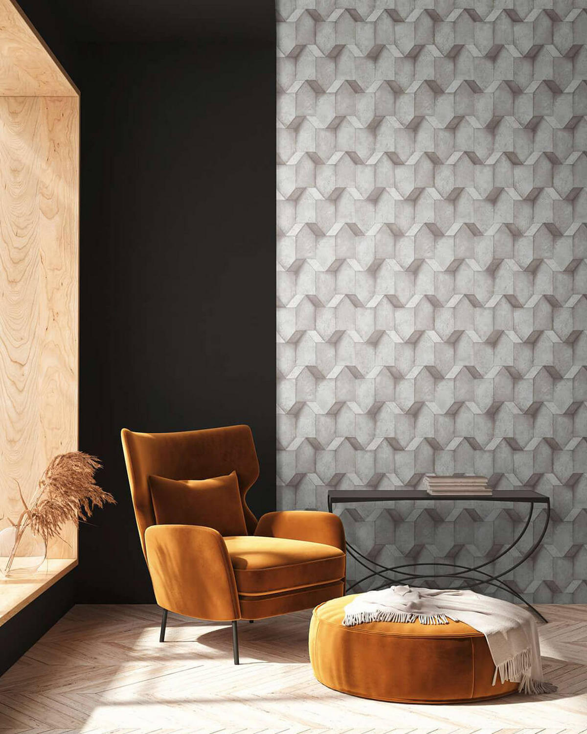 VLIESTAPETE Grau 53/1005 cm - Grau, Textil (53/1cm) - KUNSTLOFT