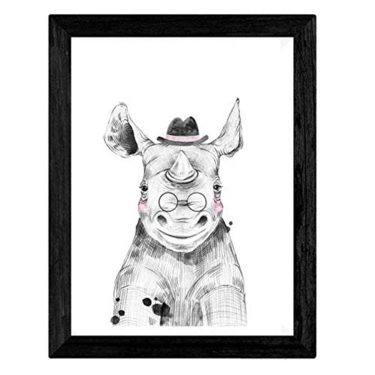 POSTER Set mit 4 Filmen der lustigen Kindertiere A3 Rahmenlos - Klar, Papier (29.7/3cm) - Nacnic