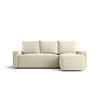 ECKSOFA mit Schlaffunktion SAVIO Quelle 02 Rechts - Ecru, Textil (232/140cm) - Bedante