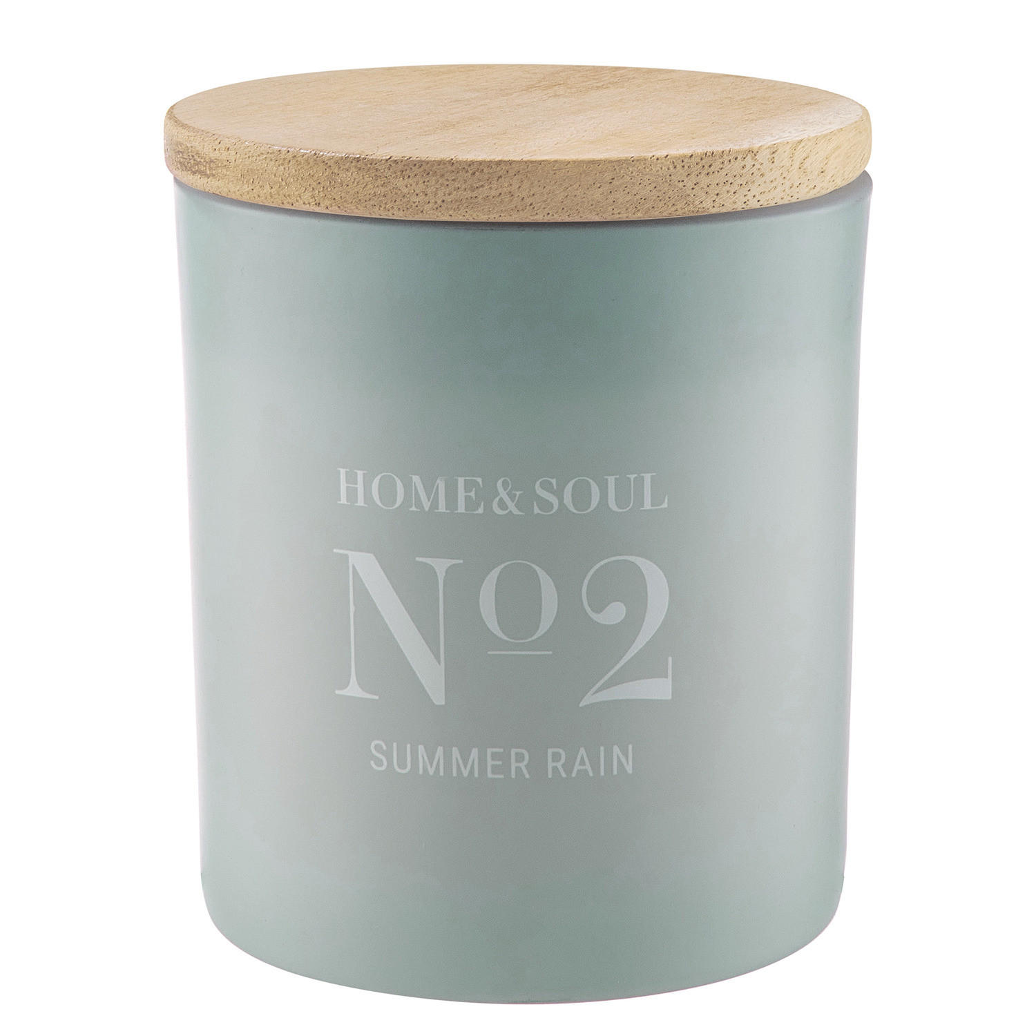 DUFTKERZE Home & Soul No. 2 Summer Rain - Hellblau, Holz/Paraffin (9cm) - Butlers