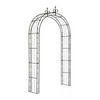 ROSENBOGEN Metall Bronze - Bronzefarben, Metall (148/260/34.5cm) - CLP