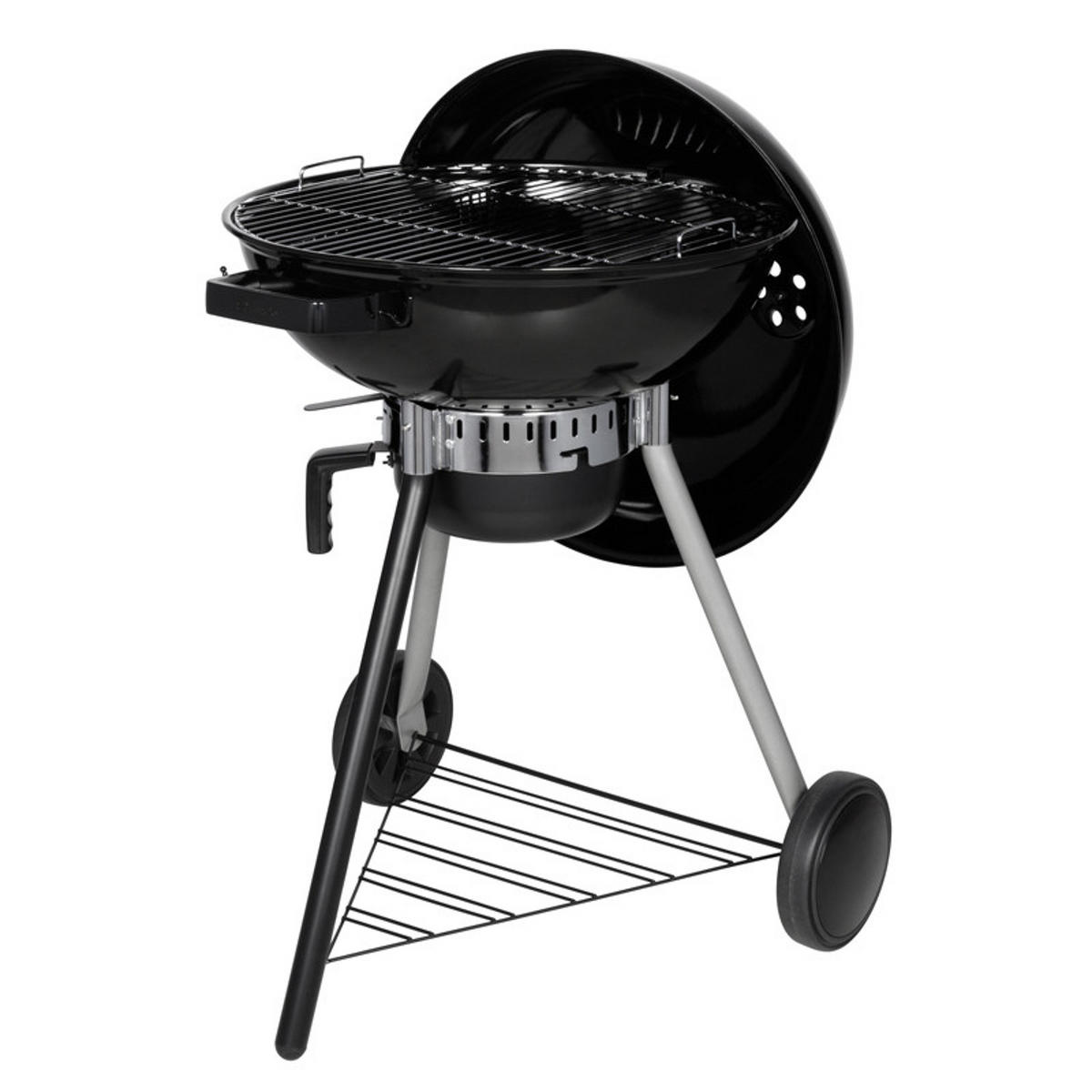 KUGELKOHLEGRILL Schwarz - Schwarz, Metall (67/102/67cm)