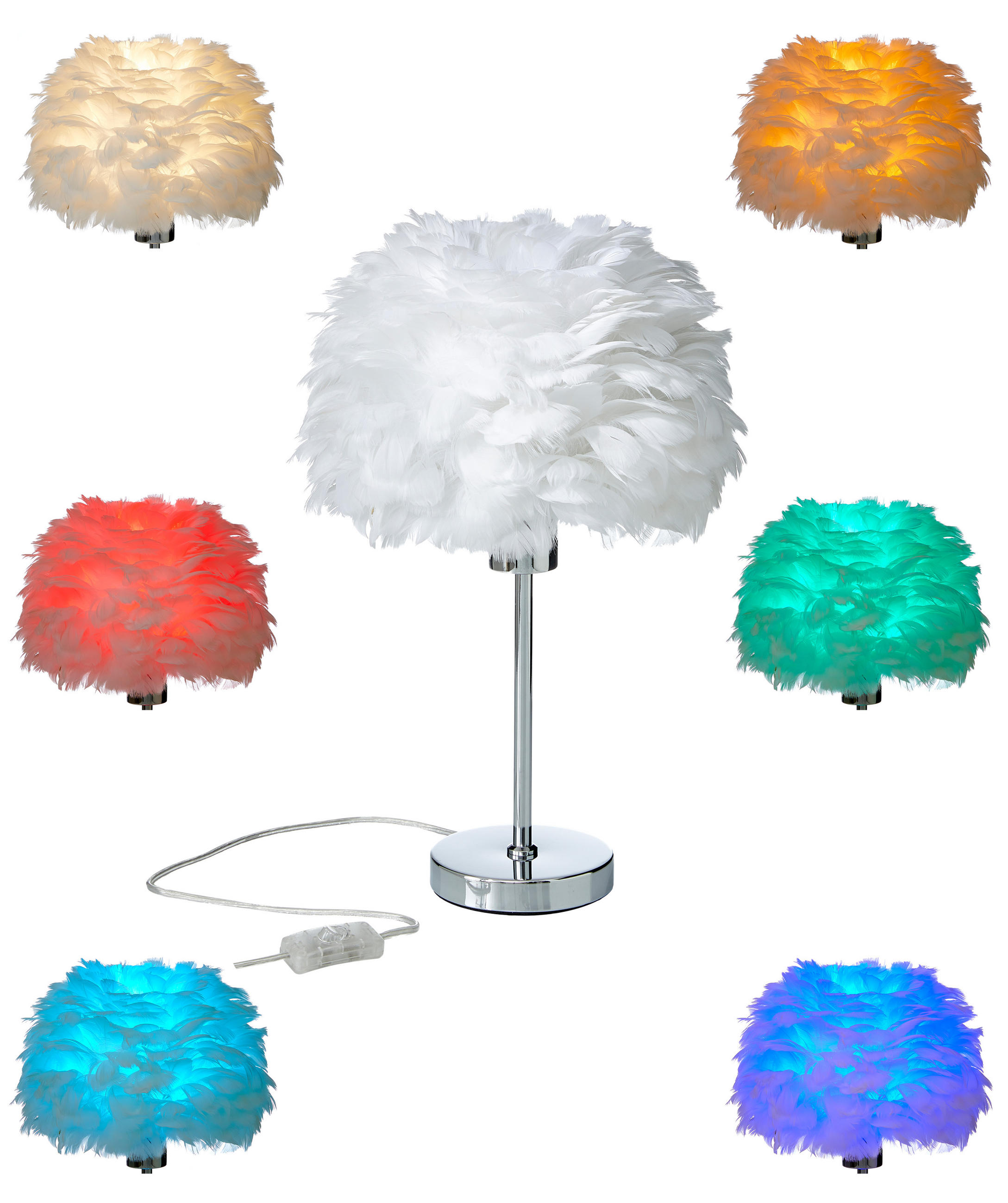 Northpoint Led-Tischlampe Weiß 40x150x40 cm