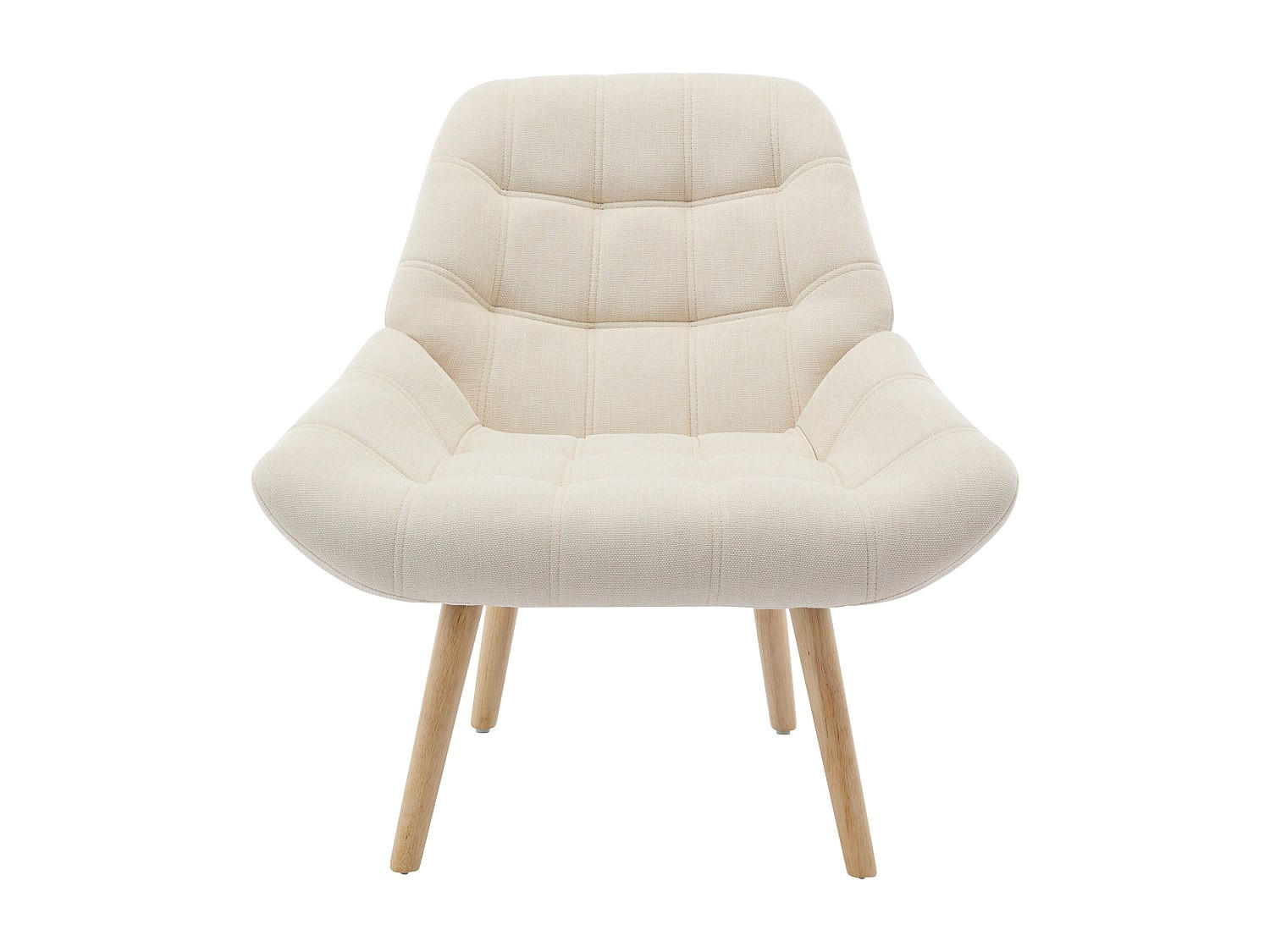 SESSEL mit gerader Rückenlehne - 1 Person - Stoff - Beige - - Beige, Textil (87/83/79cm) - Vente-Unique