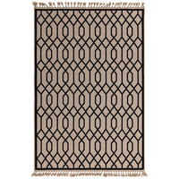 TEPPICH Moderner aus Natural Materials und Baumwolle TORSY Schwarz 160 x 230 cm - Schwarz, Naturmaterialien (160/230cm) - Novatrend