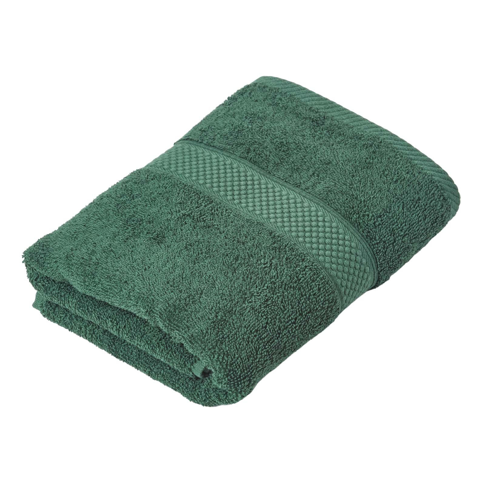 GÄSTEHANDTUCH Essential dunkelgrün 40/60 cm - Dunkelgrün, Textil (40/60cm) - Homescapes