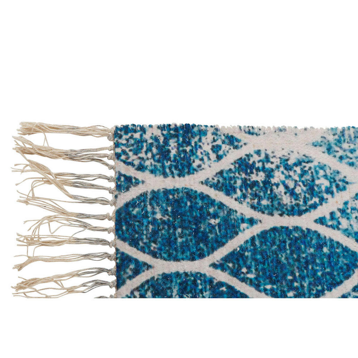 TEPPICH Blau Baumwolle Chenille (60 x 240 x 1 cm) - Blau, Naturmaterialien (60/240cm) - DKD Home Decor