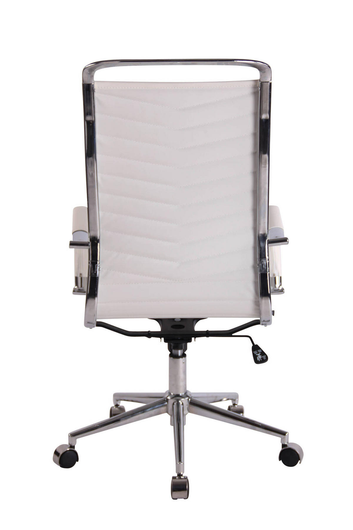 BÜROSTUHL Battle, Kunstleder Weiß - Weiß, Textil/Metall (57/120/65cm) - TPFLiving