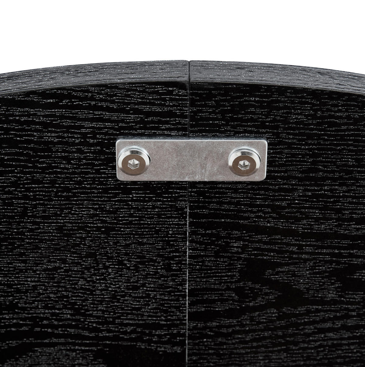 ESSTISCH 100/76 cm Walnuss/Schwarz aus MDF mit Stauraumfächern - Schwarz, Holzwerkstoff (100/100/76cm) - OKMYHOME