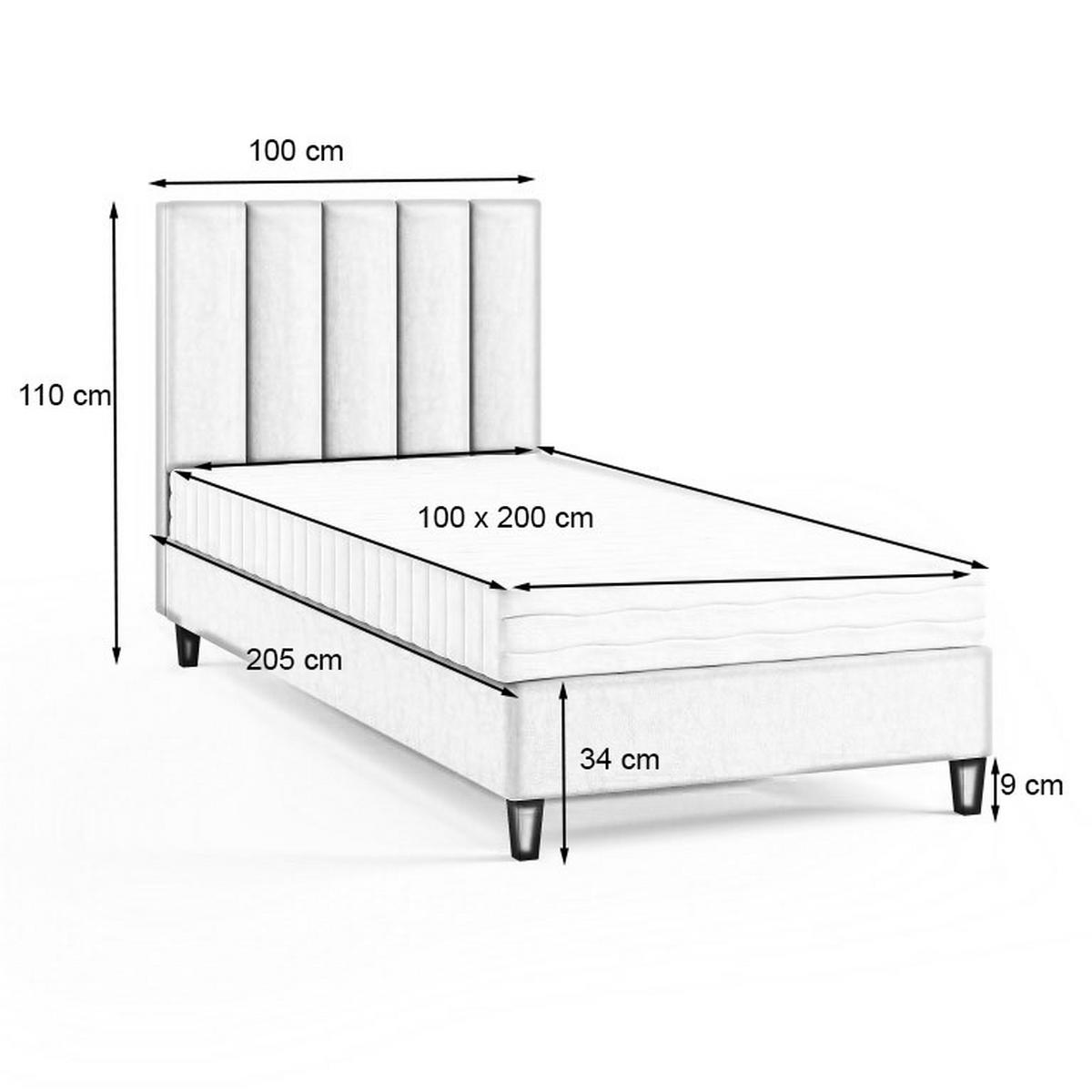 BOXBETT Kongo 100x200 cm, Kinderbett, hellgrau - Grau, Holz/Kunststoff (100/200cm) - Margaret Hadas24
