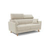 SCHLAFSOFA Francy - Creme, Metall (160/92/97cm) - Divani.store