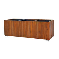 PFLANZKASTEN Colorado 4, 83x21x20,5 cm, Akazienholz, Braun - Braun, Holz (21/20.5/83cm) - dasmöbelwerk