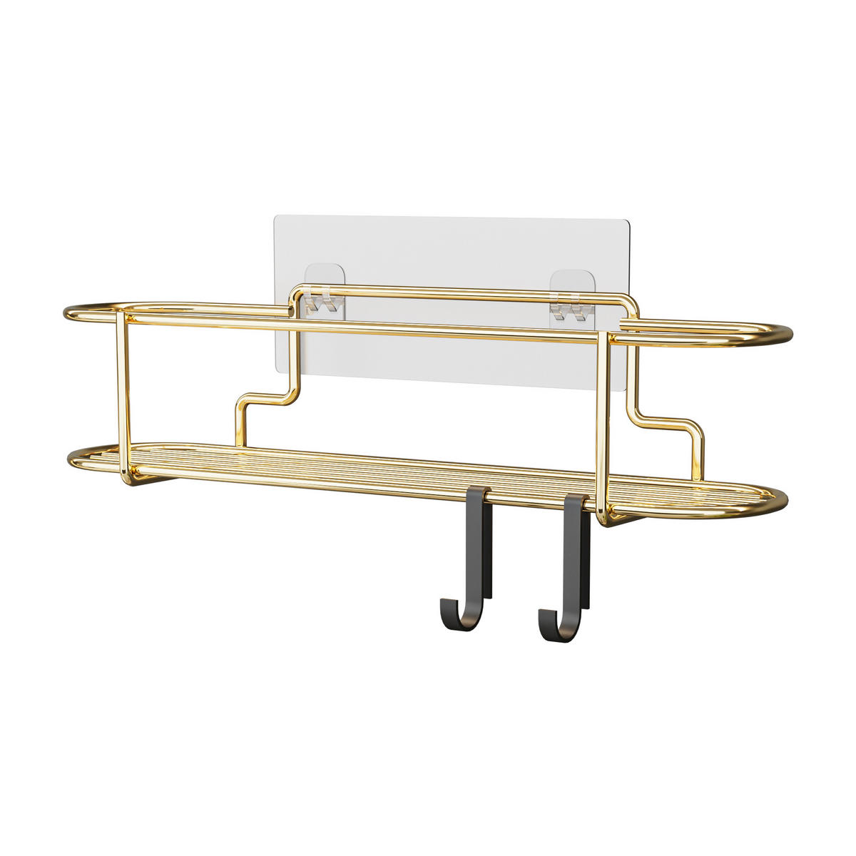 KÜCHENREGAL Naantali - Goldfarben, Metall (32/7/8cm) - [en.casa]