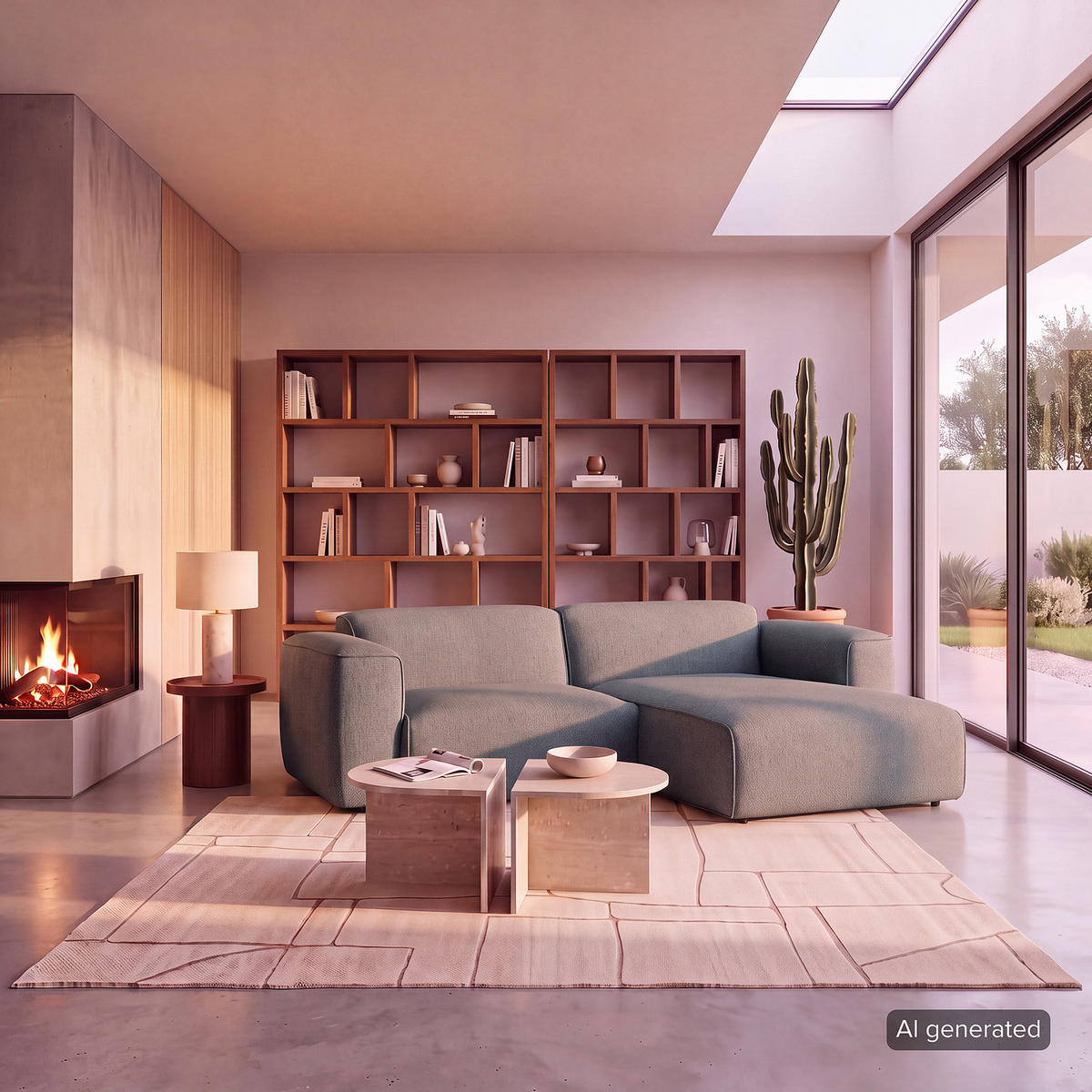 1,5-SITZER ECKSOFA mit Longchair - Blaugrau/Schwarz, Kunststoff/Textil (260/173cm) - home24